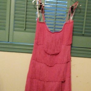 Magenta flapper dress
